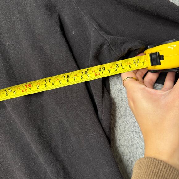 Basic Editions Shirt Women's 1X Black Long Sleeve - Picture 6 of 8